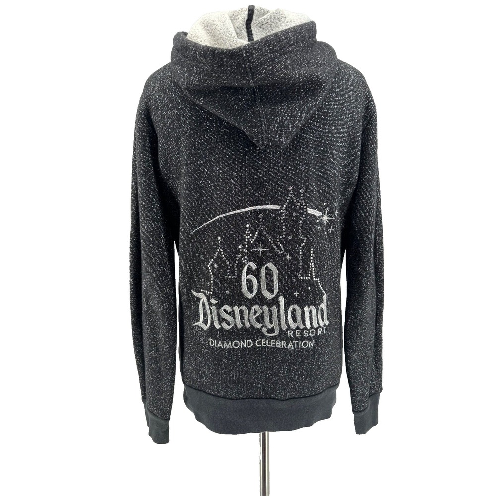 Disneyland Resort Women's Gray 60th Diamond Celebration Rhinestone Hoodie Medium